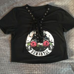 Guns and Roses Crop Top